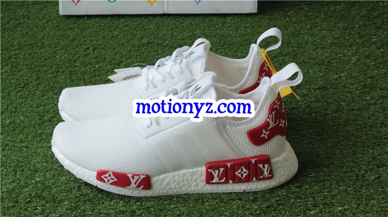 Real Boost Adidas NMD R1 Boost LuisVutton White Mesh